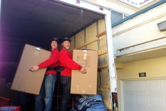 Colton and Lucas unloading in Oxnard.