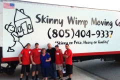 Very awesome and happy customers! They wanted a picture with the crew and Skinny Wimp truck.
